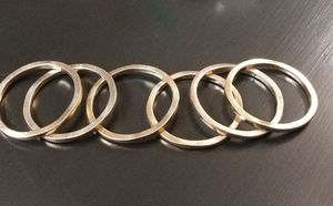 6 stretchable goldtone bangle bracelets